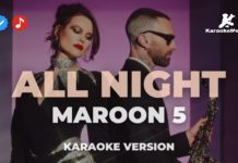 Maroon 5 – All night (Karaoke)