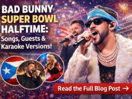 🏈 Bad Bunny au Super Bowl 2026 : chansons, invités et comment intégrer le spectacle de la mi-temps à votre soirée karaoké