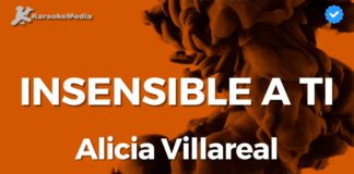 Insensible a ti – Alicia Villarreal (Karaoke con Letra)