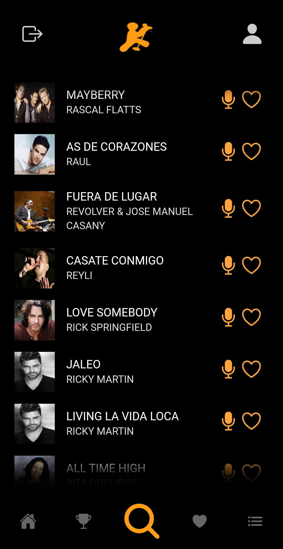 captura listados Karaokemedia Pro X